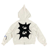 Billionaire Studios Bluto White Zip Up Hoodie