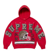 Supreme Champion Studded Hoodie Red