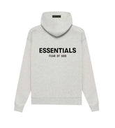 Essentials Light Oatmeal Velvet Hoodie