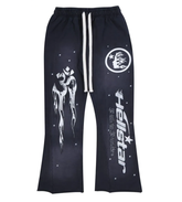 Hellstar Studios Racer Flare Sweatpants Black