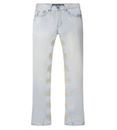 Lost Shdws Studded Denim Pants Blue/Bone