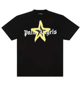 Palm Angels Star Sprayed Tee Black/Yellow