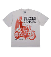 Pieces Motor Tee Cream
