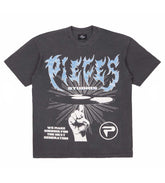 Pieces Studio Tee Grey
