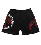 Revenge Web Cross Shorts Black
