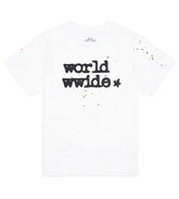 Sp5der Women's Worldwide Baby Tee White