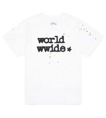 Sp5der Women's Worldwide Baby Tee White