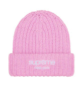 Supreme Chunky Rib Classic Logo Beanie Pink