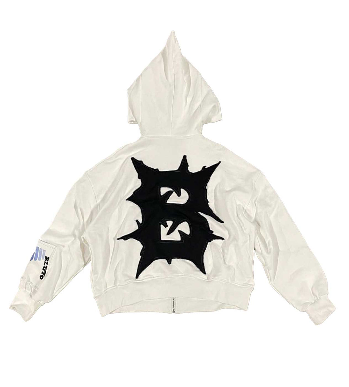Billionaire Studios Bluto White Zip Up Hoodie