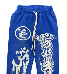 Hellstar Studios Racer Flare Sweatpants Blue