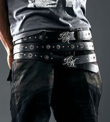 Boredom Kills Studded Belt Black