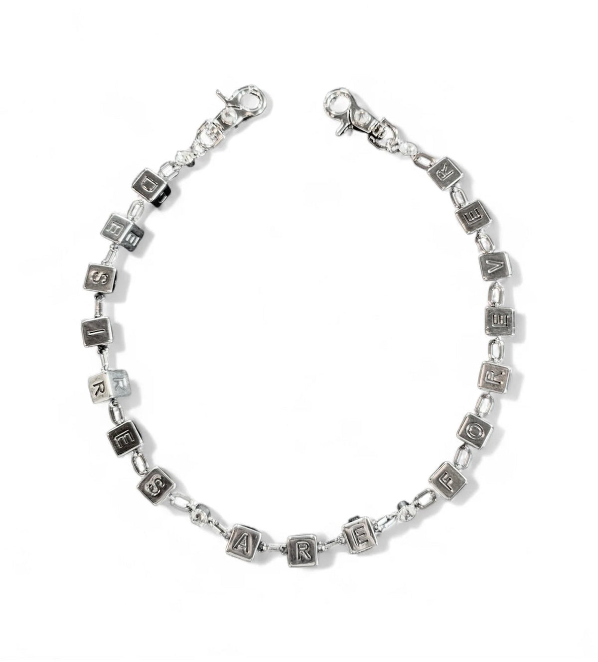 Bottega Desires Dice Game Wallet Chain Silver