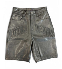 Matiere De Desirs Leather Shorts Black