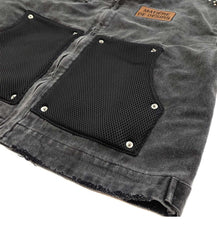 Matiere De Desirs Cropped Studded Work Jacket Black