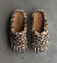 Bravest Studios Bear Claw Mule Leopard Print