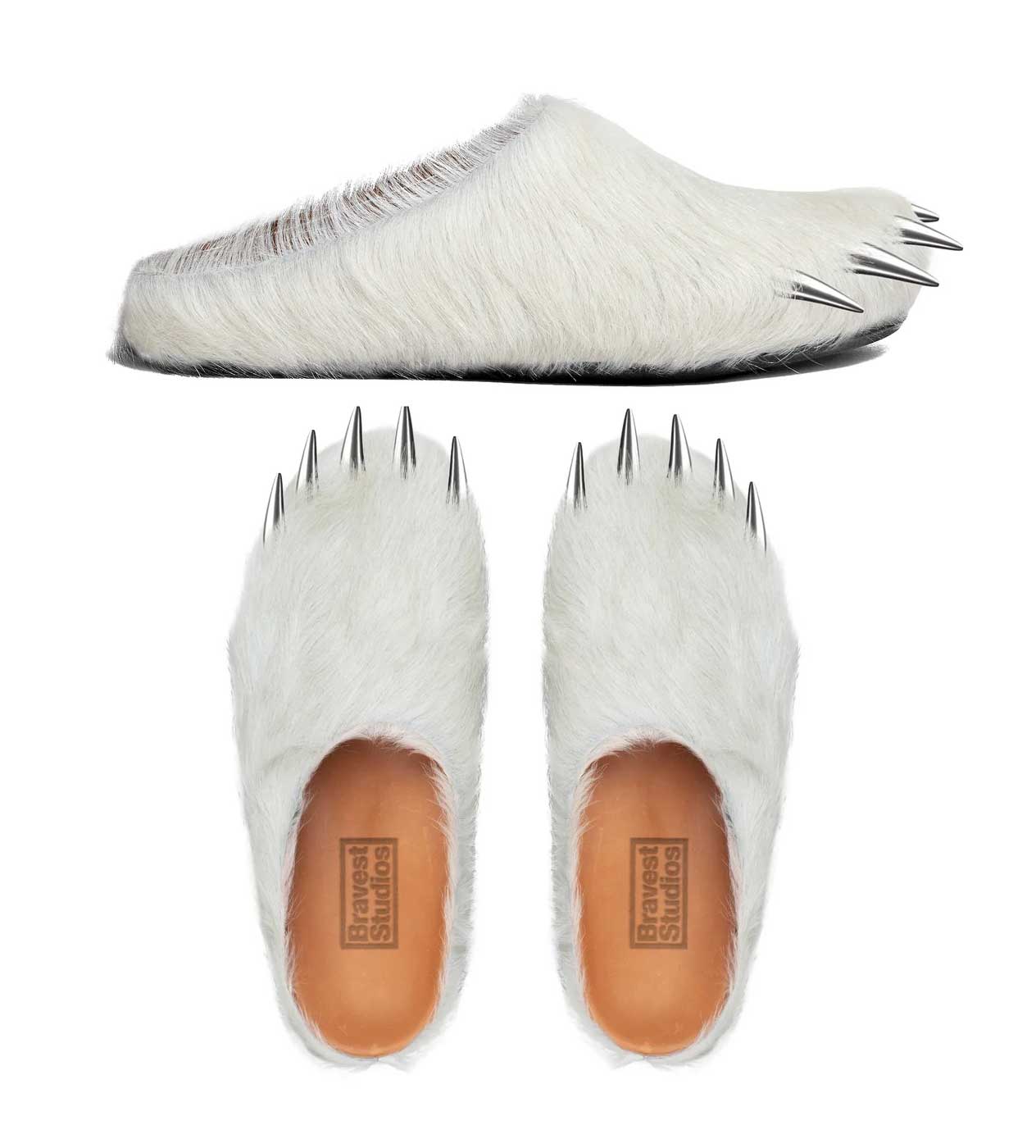 Bravest Studios Bear Claw Mule White