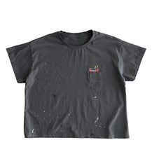 Bravest Studios Carton Vintage Pocket Tee Grey