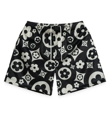Bravest Studios Flower Shorts Black