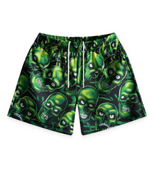 Bravest Studios Skully Shorts Black/Green
