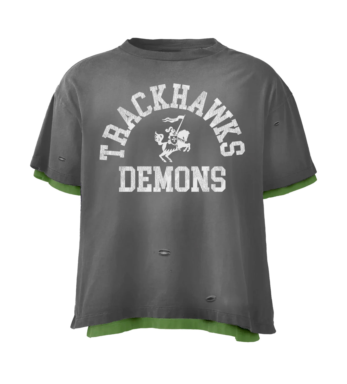 Bravest Studios Trackhawk Double Layer Tee Grey/Green