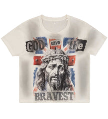 Bravest Studios Union Vintage Tee White