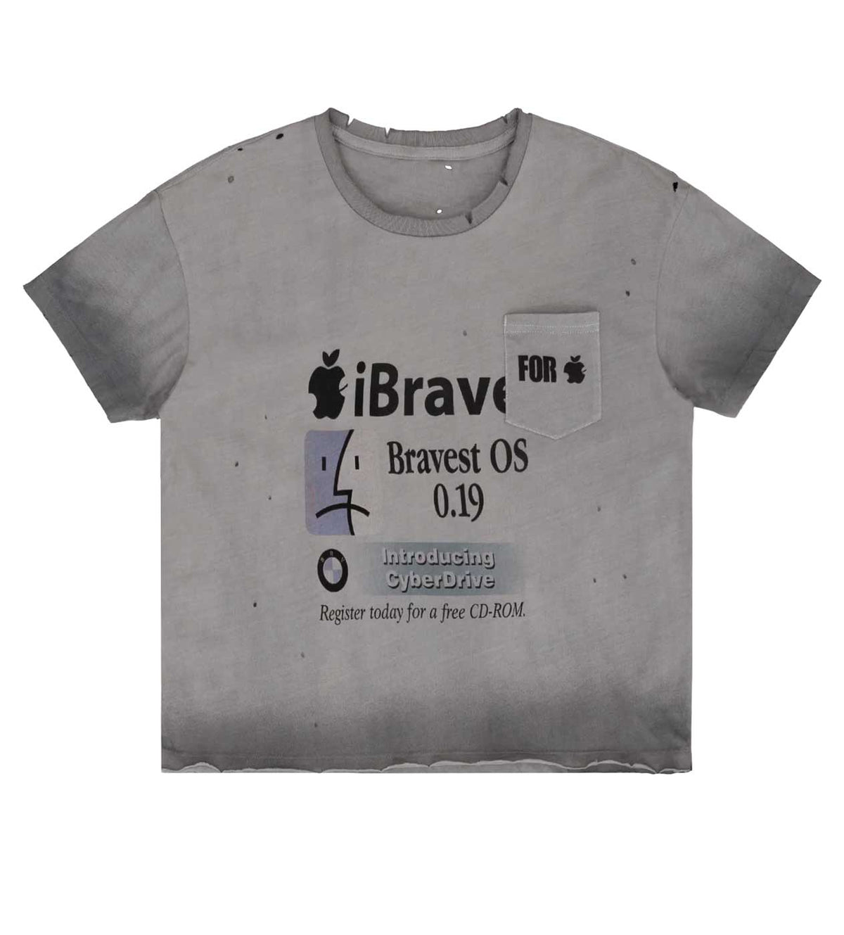 Bravest Studios iBrave Vintage Tee Grey