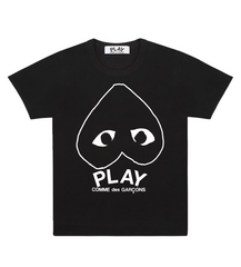 CDG Black Inverted Heart T-Shirt