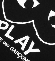 CDG Black Inverted Heart T-Shirt