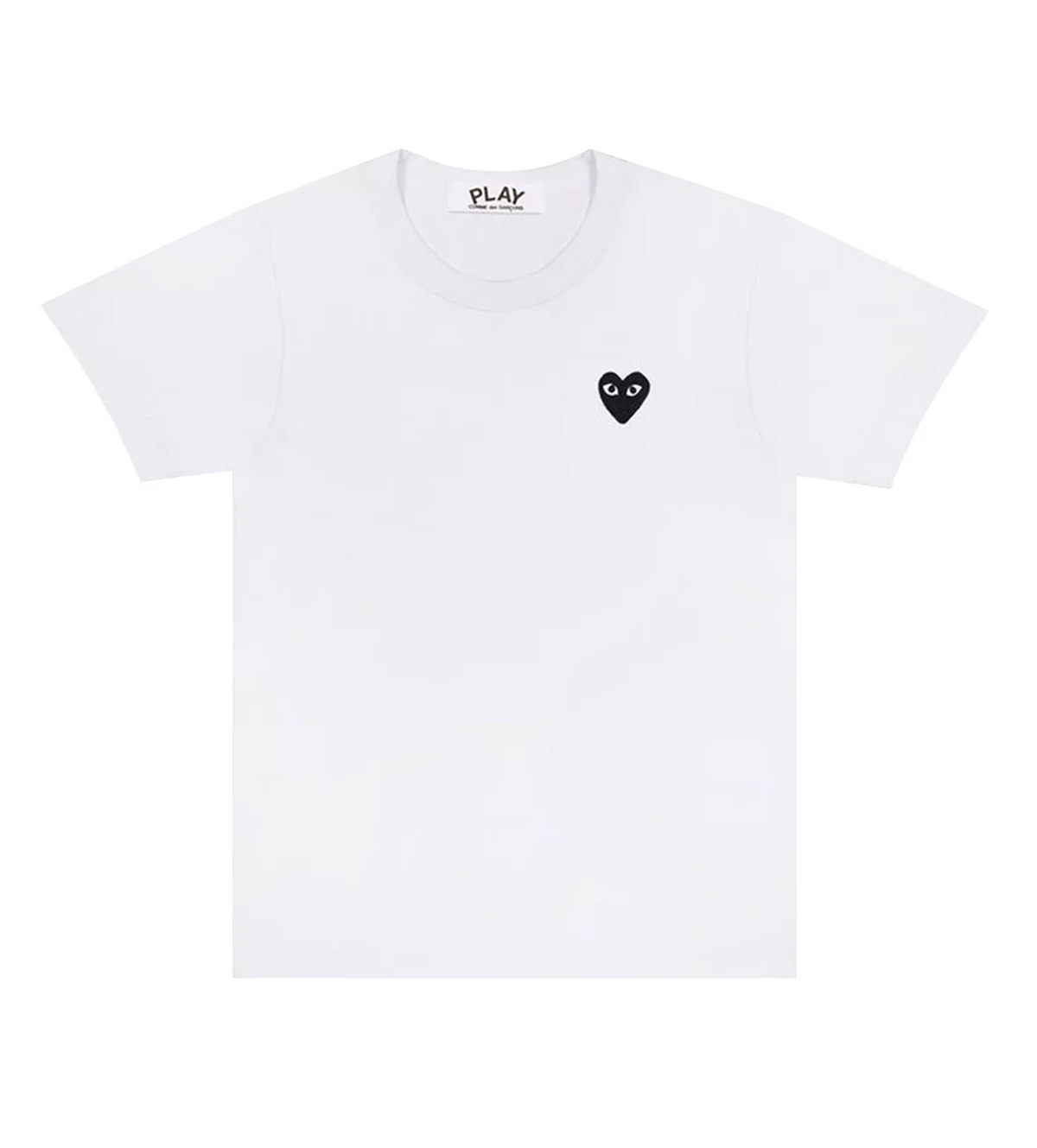 CDG White/Black Heart Logo T-Shirt