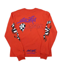 Chrome Hearts Matty Boy Spark the Heart L/S Tee Red