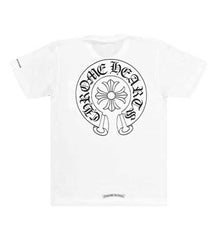 Chrome Hearts Horseshoe Logo Pocket White Tee
