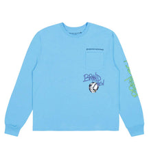 Chrome Hearts Matty Boy 'Brain New' Long Sleeve Tee Blue
