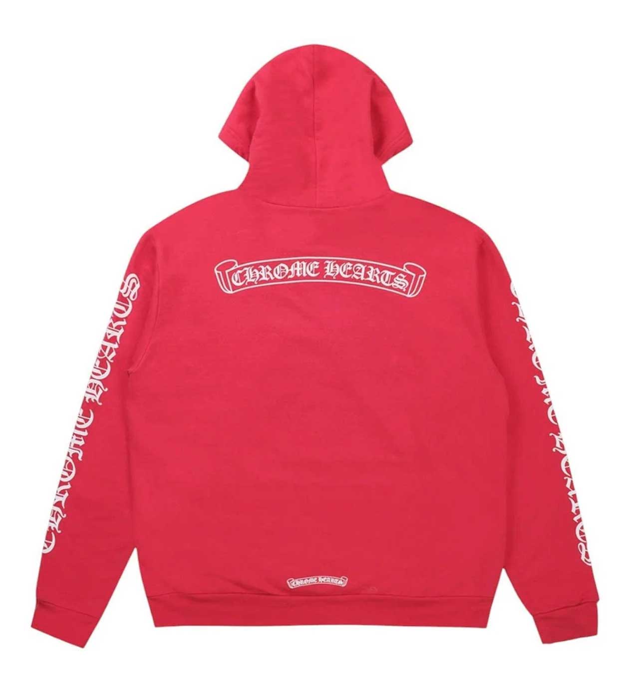 Chrome Hearts Scroll Hoodie Red