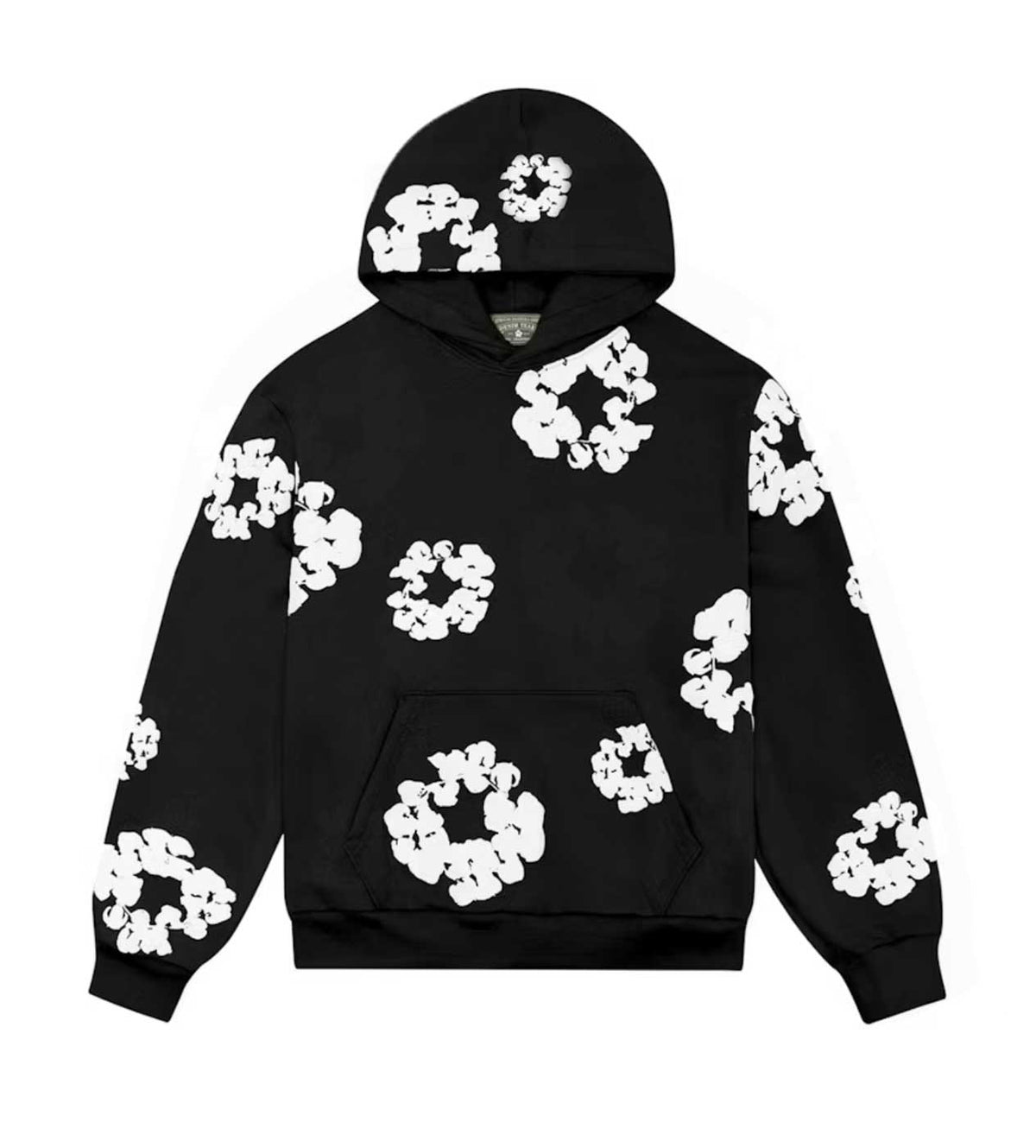 Denim Tears Black Cotton Wreath Hoodie