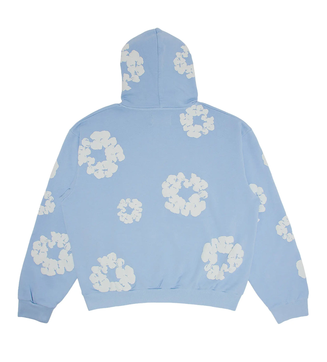 Denim Tears Light Blue Cotton Wreath Hoodie