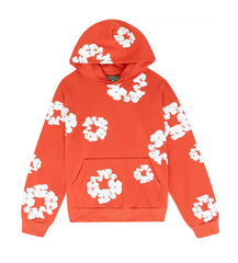 Denim Tears Orange Cotton Wreath Hoodie