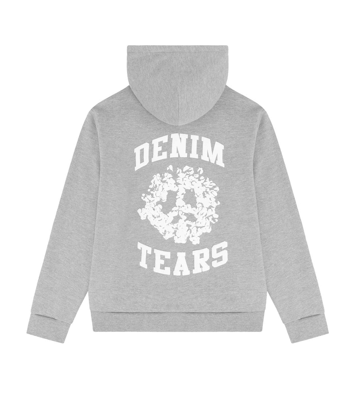 Denim Tears University Zip Hoodie Grey
