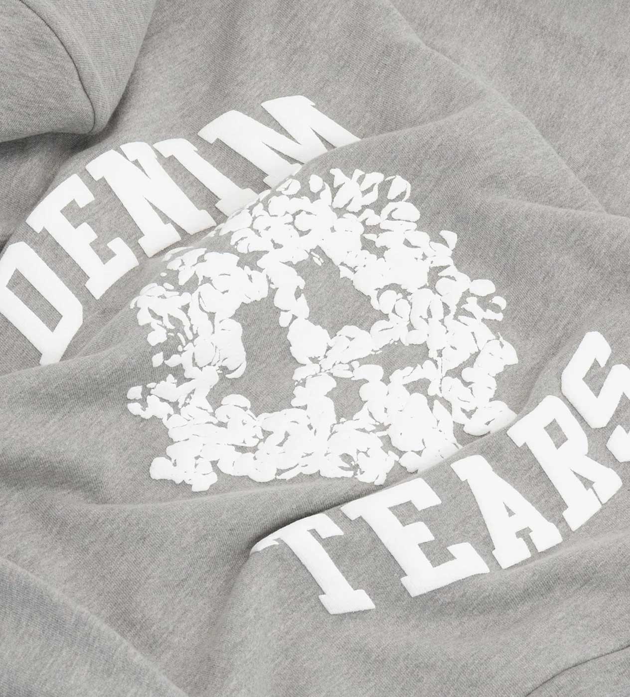 Denim Tears University Zip Hoodie Grey