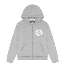 Denim Tears University Zip Hoodie Grey