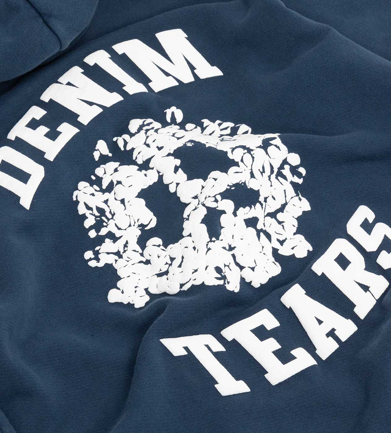 Denim Tears University Zip Hoodie Navy