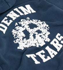 Denim Tears University Zip Hoodie Navy