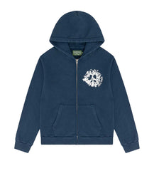 Denim Tears University Zip Hoodie Navy