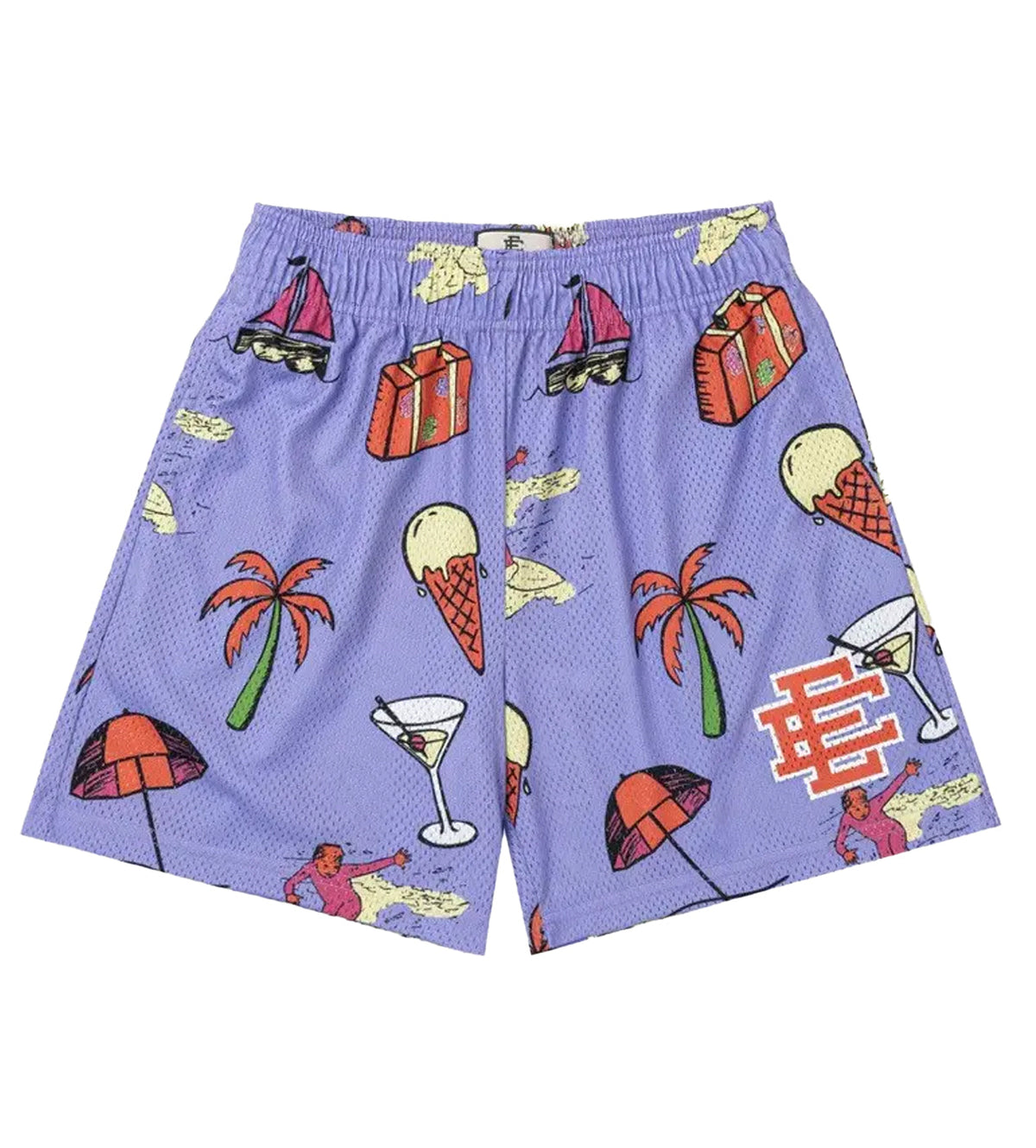 Eric Emanuel Ice Cream Shorts Purple