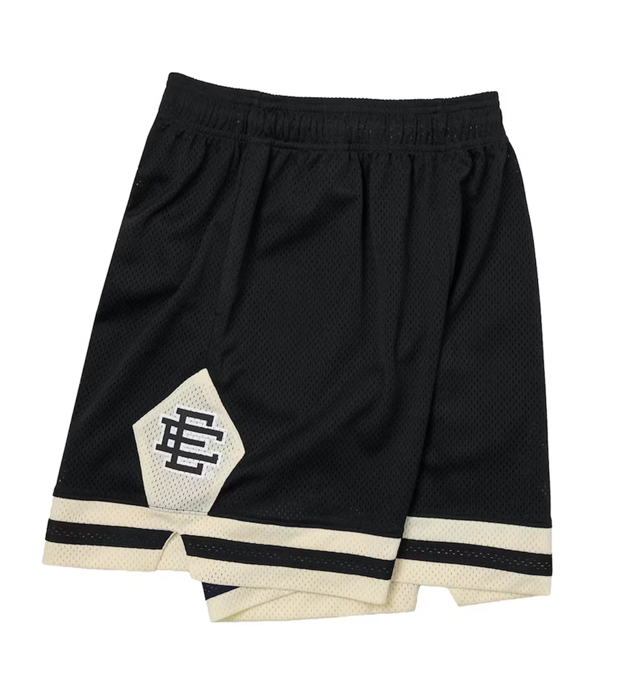 Eric Emanuel V2 Black/Cream Basic Shorts