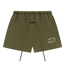 Essentials Fleece Soccer Short Military