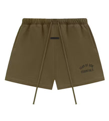 Essentials Fleece Soccer Short Olive