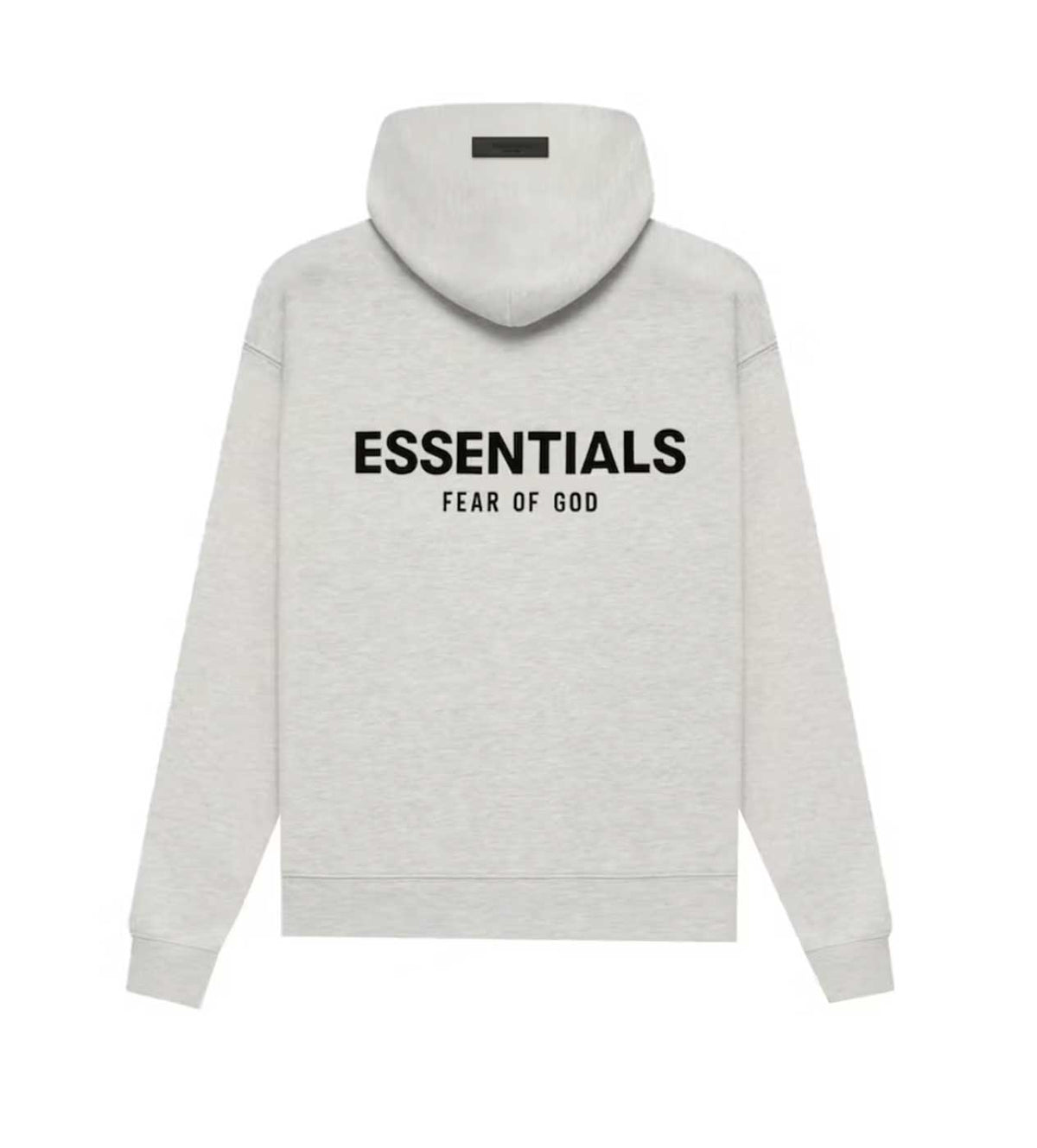 Essentials Light Oatmeal Velvet Hoodie
