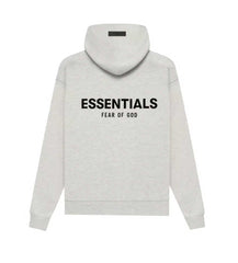 Essentials Light Oatmeal Velvet Hoodie