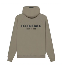 Essentials Taupe Hoodie Back Logo