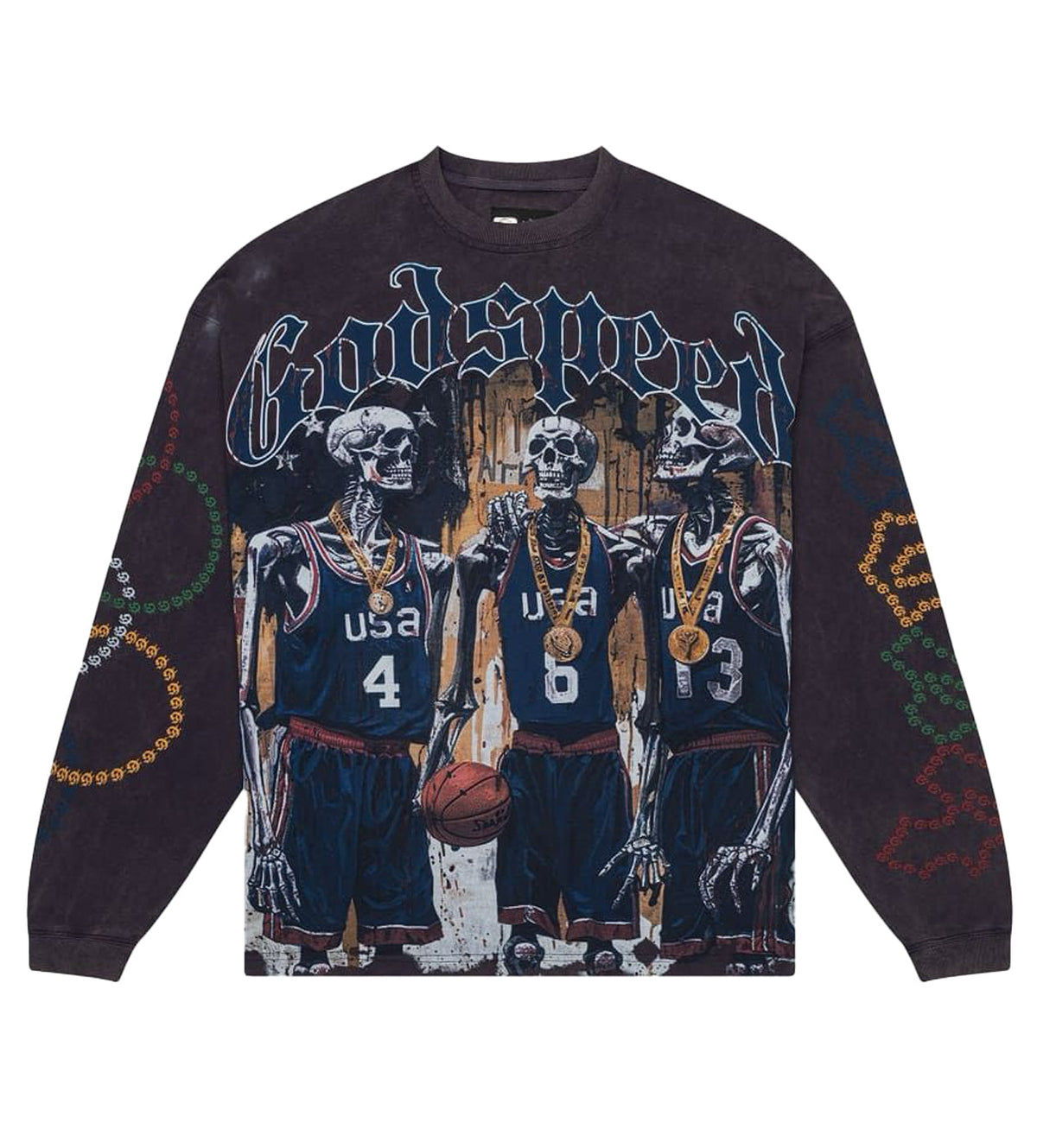 Godspeed Dream Team '24 L/S Tee Vintage Navy